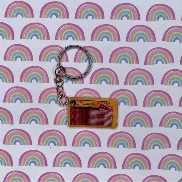 Bacon Keychain | Handmade | Mini Brands | Quirky | Fun | NWOT - Picture 4 of 14